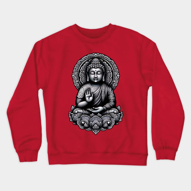 Buddha Crewneck Sweatshirt by Sobalvarro